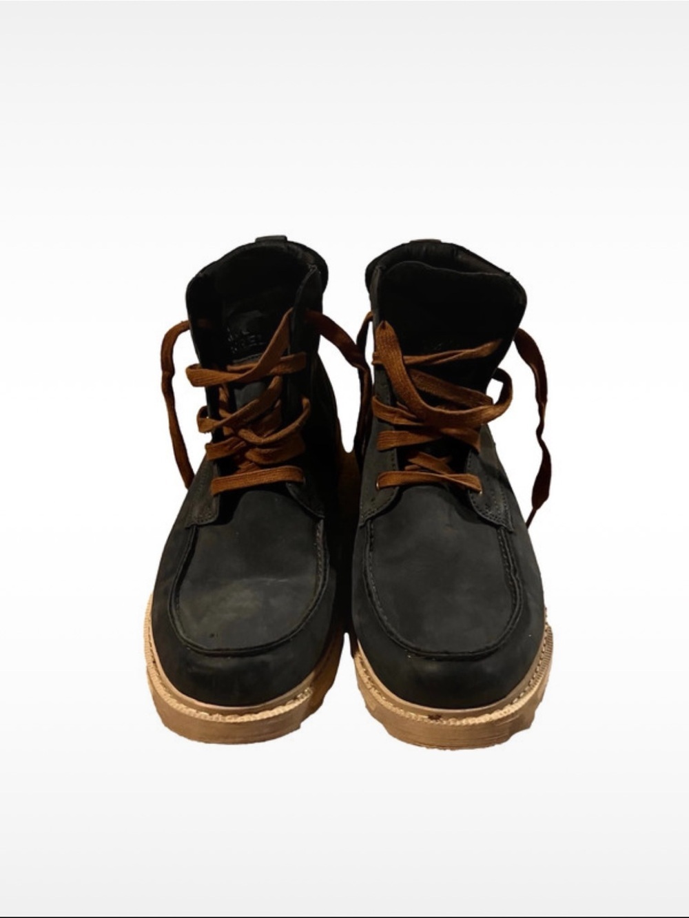 Sorel Men's Black Chukka Boots with Brown Laces